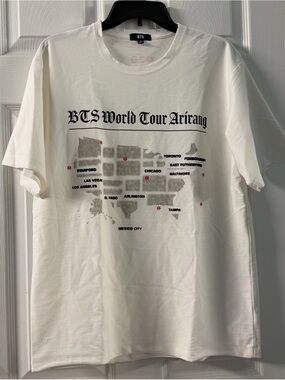 BTS official Arirang World Tour US Exclusive routing shirt